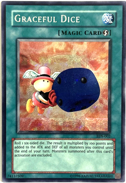 Graceful Dice - EDS-002 Secret Rare Promo YuGiOh TCG Card - Image 1