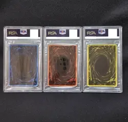 PSA10 Yu-Gi-Oh! TCG 25th Stainless Steel Egyptian God Cards Continuous from JP - Image 3