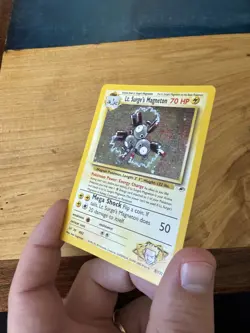Pokemon Card Lt. Surge's Magneton 8/132 Gym Heroes Holo WOTC Light Play - Image 3