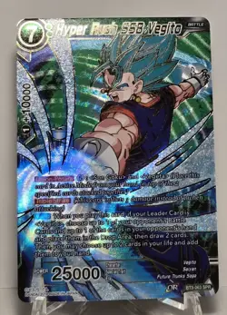 Hyper Rush SSB Vegito Cross Worlds BT3-063 SPR FOIL Dragon Ball Super Card NM/M - Image 1