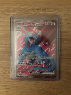 Pokemon TCG Salamence EX Full Art Holo Ultra Rare Card 177/159 Journey Together - Image 1