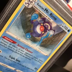 Galarian Mr. Rime 038/192 PSA 9 Rare Sword Shield Rebel Clash Pokemon Card - Image 2