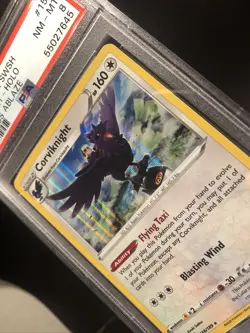 Corviknight Holo Rare 156/189 Darkness Ablaze PSA 8 Graded Pokemon Card - Image 2