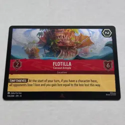 Flotilla 135/204 Disney Lorcana Azurite Sea Rare Cold Foil Card NM - Image 1