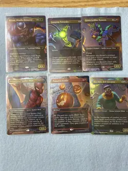 MTG Spider-Man COMPLETE SET of Borderless [Foil] Continuous Art Rares Sealed - Image 1