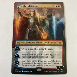 1x The Royal Scions - Borderless NM-Mint, English Throne of Eldraine MTG Magic - Image 1