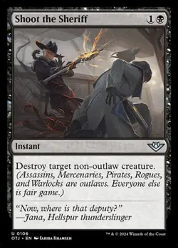 Shoot the Sheriff - Foil OTJ NM MTG - Image 1