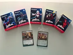Magic The Gathering Spiderman Welcome Decks Full Set + Peter Parker + TMNT Promo - Image 1