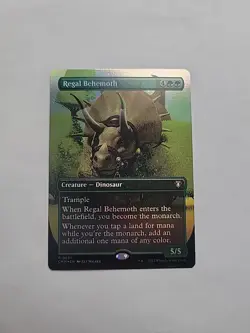 MTG - Regal Behemoth (Borderless) Commander Masters Foil Rare #0651 - Image 1