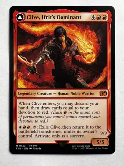 Clive, Ifrit’s Dominant 133 - MTG Final Fantasy - Mythic DFC Red Legend - Image 1