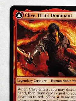 Clive, Ifrit’s Dominant 133 - MTG Final Fantasy - Mythic DFC Red Legend - Image 2