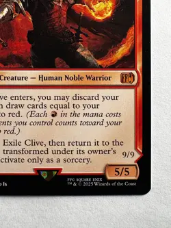 Clive, Ifrit’s Dominant 133 - MTG Final Fantasy - Mythic DFC Red Legend - Image 4