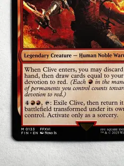Clive, Ifrit’s Dominant 133 - MTG Final Fantasy - Mythic DFC Red Legend - Image 5
