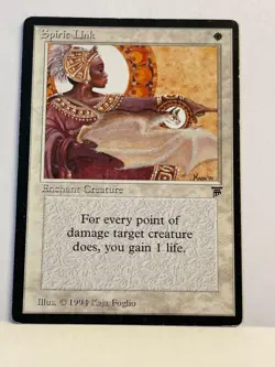 Spirit Link Legends LP/MP MTG Magic the Gathering b - Image 1