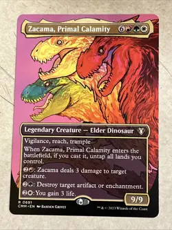 Zacama, Primal Calamity (Borderless) Commander Masters Regular - Image 1