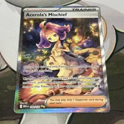 Acerola’s Mischief 183/132 Mega Evolution SIR Pokemon Card English MINT - Image 1