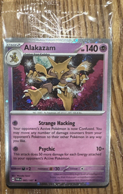 Alakazam 082/167 Cosmos Holo - Twilight Masquerade Promo SEALED - Pokemon TCG - Image 1