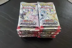 NEW Prismatic Evolutions Booster Lot 36 Pokemon TCG 2025 FACTORY SEALED - Image 1