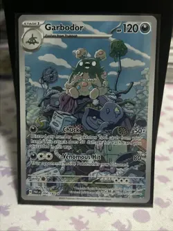 Garbodor 204/182 Pokemon Paradox Rift Illustration Rare Full Art Holo Near Mint - Image 1