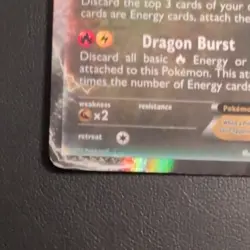 Rayquaza EX BW47 LP/NM 2012 Pokemon, Black & White Promos, Holo Black Star Promo - Image 5