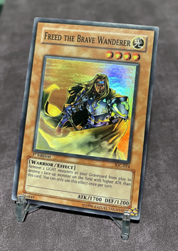 YUGIOH 1st EDITION IOC-014 FREED THE BRAVE WANDERER Super Rare - Image 1