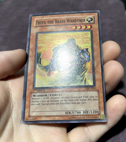 YUGIOH 1st EDITION IOC-014 FREED THE BRAVE WANDERER Super Rare - Image 3