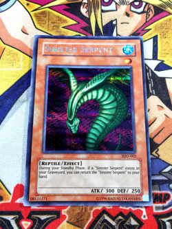 Sinister Serpent sdd-002 (MINT) Secret Rare Yu-Gi-Oh! - Image 1