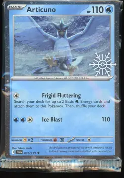 Articuno 2025 Pokemon Scarlet & Violet Promo Cards 032/159 Holiday Promo Sealed - Image 1