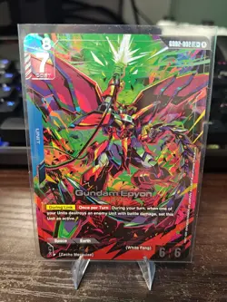 Gundam Card Game Dual Impact Unit Card GD02-002 LR+ Gundam Epyon - Image 1