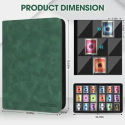 Top Loader Card Binder, Holds 252 Top Loaders Storage, 9 Pockets Trading Card... - Image 3