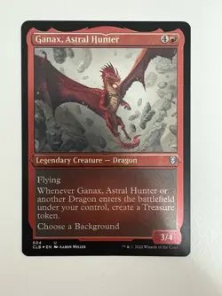 Ganax Astral Hunter Etched Foil MTG Magic the Gathering Card NM Near Mint CLB - Image 1