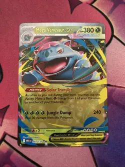 Mega Venusaur ex 003/132 Mega Evolution Holo Double Rare NM English Pokemon Card - Image 1
