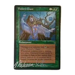Melissa Benson Thelon's Chant Signed MTG Magic the Gathering Card Only Printing - Image 1