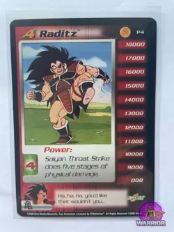 Dragon Ball Z Score Trading Card 2000 DBZ CCG TCG P4 Raditz (Non-Foil) - Image 1