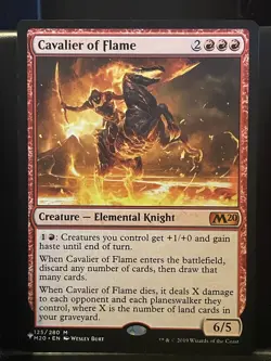 Cavalier of Flame NM/M MTG Mystery Booster 2 The List Magic Card - Image 1