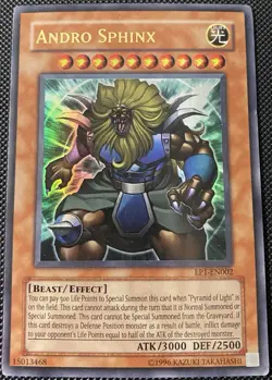 Andro Sphinx EP1-EN002 Yugioh Movie Exclusive Pack Unlimited - Yugioh Card - Image 1