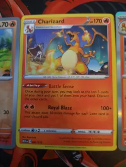 Charizard Charmander Charmeleon Set of 3 Pokemon Cards 2 Holo 1 Regular - Image 2