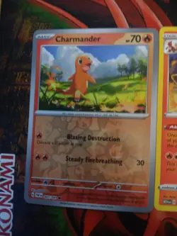 Charizard Charmander Charmeleon Set of 3 Pokemon Cards 2 Holo 1 Regular - Image 3