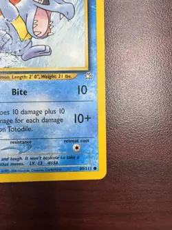 Totodile 80/111 Neo Genesis -1st Edition- Pokemon Card LP - Image 5