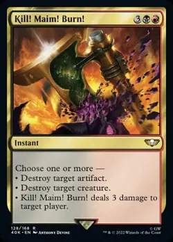 1x Kill! Maim! Burn! NM-Mint, English Universes Beyond: Warhammer 40,000 MTG Mag - Image 1