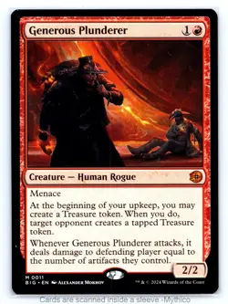 MTG Generous Plunderer Outlaws of Thunder Junction: The Big Score - NM - Image 1