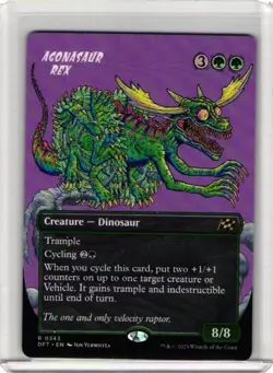 x1 Agonasaur Rex - Borderless R MTG Aetherdrift M/NM, English - Image 1