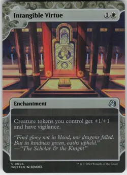 Foil Intangible Virtue 6 Wilds of Eldraine: Enchanting Tales U NM - Image 1
