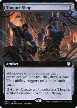 1x Thopter Shop - Extended Art NM Eng MTG - Brothers War Commander - Image 1