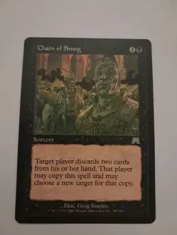 Chain of Smog LP/MP MTG Onslaught Magic the Gathering - Image 1