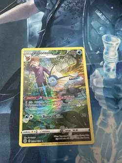 Pokemon Vaporeon TG02/TG30 Swsh09: Brilliant Stars Trainer Gallery Holo English - Image 1