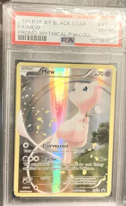 Pokemon TCG 2016 Black Star Promo - Mew Holo #XY110 - PSA 8 Near Mint - Image 1