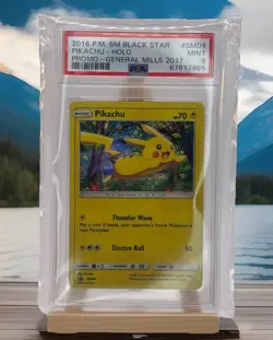 2016 Pokemon Sun And Moon Pikachu #sm04 Pikachu Holographic General Mills PSA 9 - Image 1