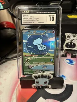 Mew ex - Bubble Mew - 232/091 - Pokemon SV: Paldean Fates - SIR - CGC 10 - Image 1