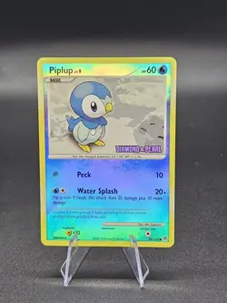 Piplup 93/130 Pokemon TCG - Diamond & Pearl - Reverse Holo Stamped 2007 - Image 1